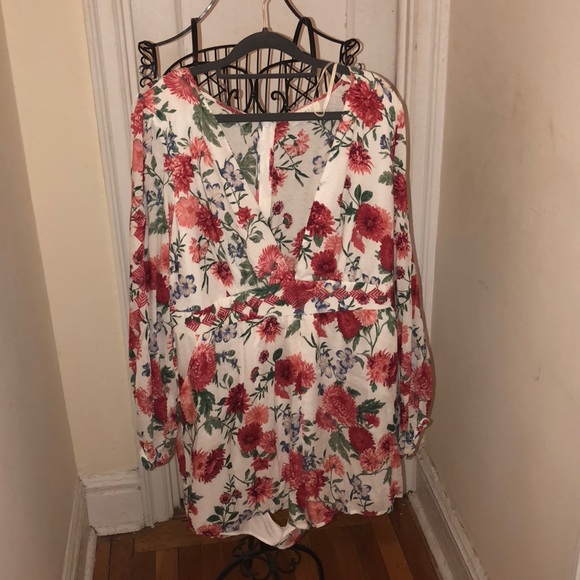 Forever 21 Pants - Forever 21 Floral Romper / 1X